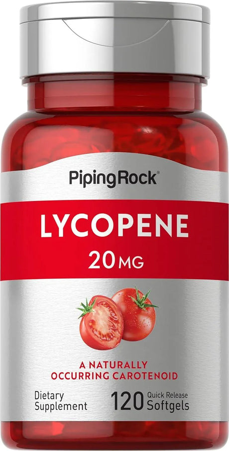 PIPING ROCK - Piping Rock Lycopene 20Mg. 120 Capsulas Blandas - The Red Vitamin MX - Suplementos Alimenticios - {{ shop.shopifyCountryName }}