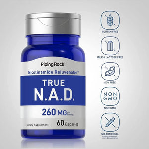 PIPING ROCK - Piping Rock NAD 260Mg. 60 Capsulas - The Red Vitamin MX - Suplementos Alimenticios - {{ shop.shopifyCountryName }}