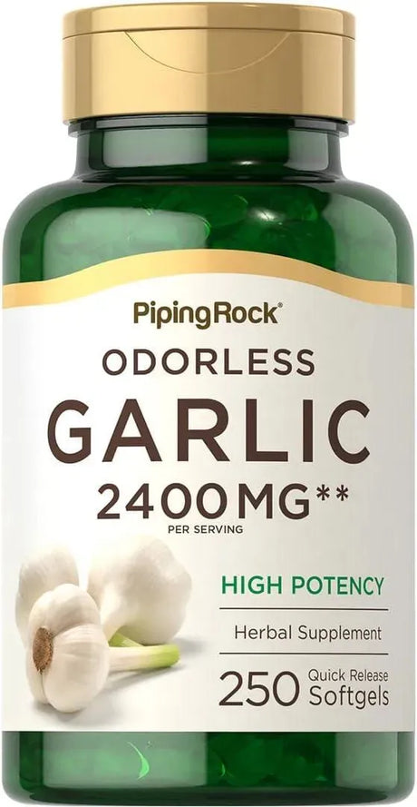 PIPING ROCK - Piping Rock Odorless Garlic Pills 2400Mg. 250 Capsulas Blandas - The Red Vitamin MX - Suplementos Alimenticios - {{ shop.shopifyCountryName }}