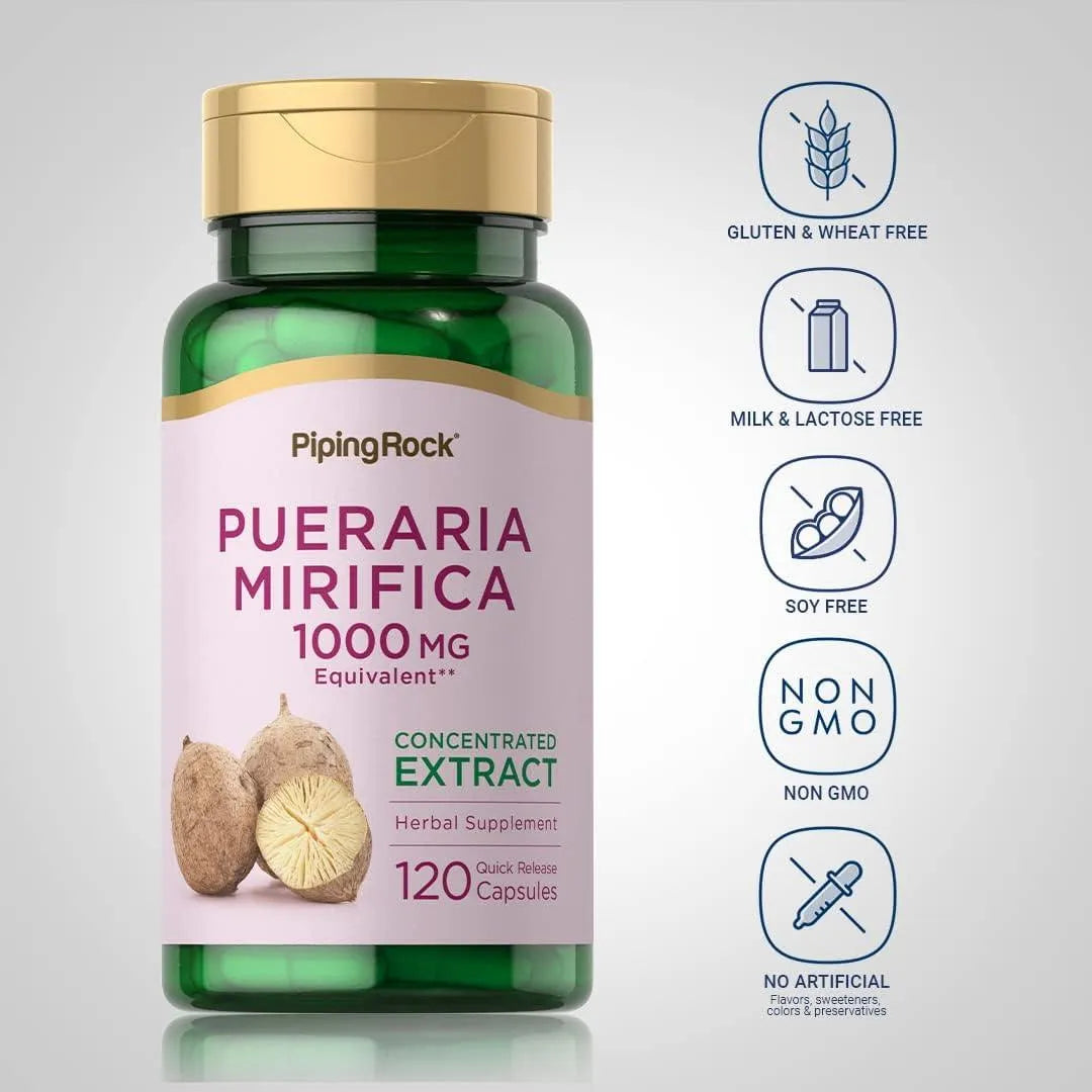 PIPING ROCK - Piping Rock Pueraria Mirifica 1000Mg. 120 Capsulas - The Red Vitamin MX - Suplementos Alimenticios - {{ shop.shopifyCountryName }}