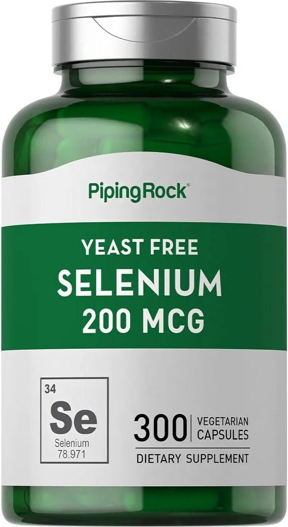 PIPING ROCK - Piping Rock Selenium 200mcg 300 Capsulas - The Red Vitamin MX - Suplementos Alimenticios - {{ shop.shopifyCountryName }}