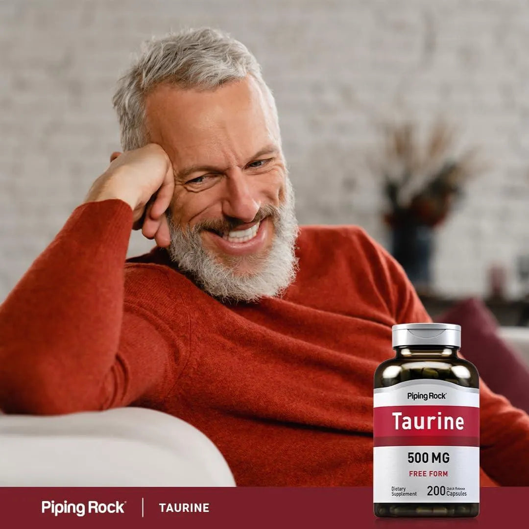 PIPING ROCK - Piping Rock Taurine 500Mg. 200 Capsulas - The Red Vitamin MX - Suplementos Alimenticios - {{ shop.shopifyCountryName }}