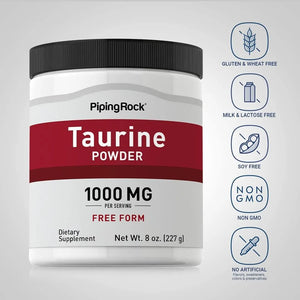 PIPING ROCK - Piping Rock Taurine Powder 1000MG. 227Gr. - The Red Vitamin MX - Suplementos Alimenticios - {{ shop.shopifyCountryName }}