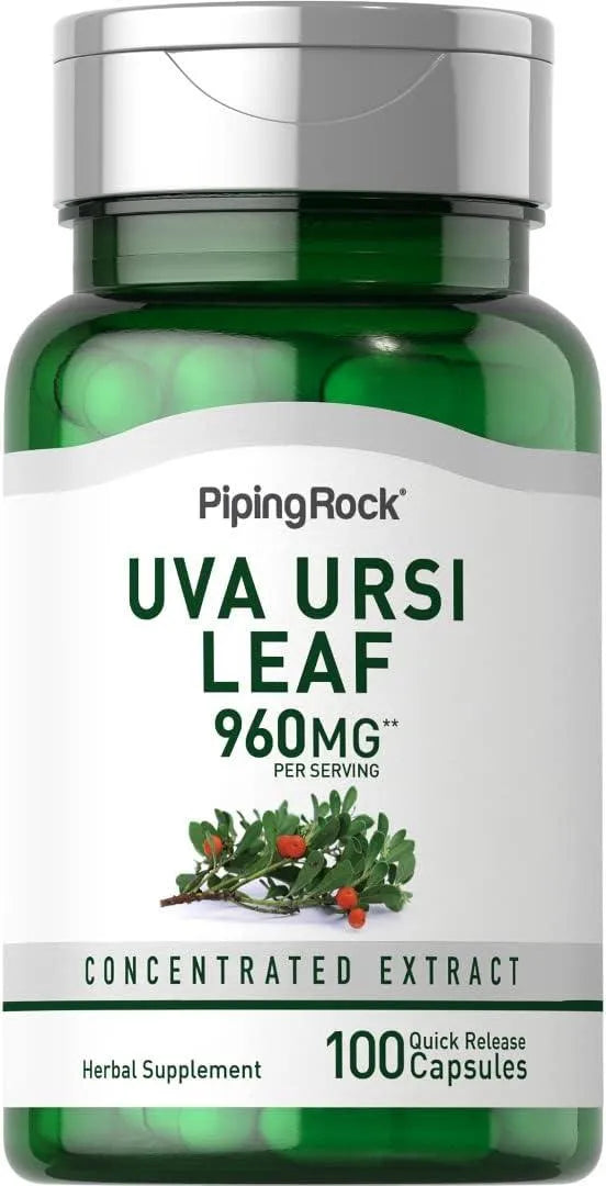 PIPING ROCK - Piping Rock Uva Ursi Capsules 960Mg. 100 Capsulas - The Red Vitamin MX - Suplementos Alimenticios - {{ shop.shopifyCountryName }}