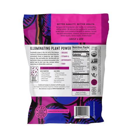 PITAYA FOODS - Pitaya Foods Organic Freeze Dried Acai Berry Powder 113Gr. - The Red Vitamin MX - Suplementos Alimenticios - {{ shop.shopifyCountryName }}