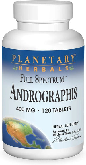 PLANETARY HERBALS - Planetary Herbals Full Spectrum Andrographis 400Mg. 120 Tabletas - The Red Vitamin MX - Suplementos Alimenticios - {{ shop.shopifyCountryName }}