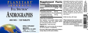 PLANETARY HERBALS - Planetary Herbals Full Spectrum Andrographis 400Mg. 120 Tabletas - The Red Vitamin MX - Suplementos Alimenticios - {{ shop.shopifyCountryName }}