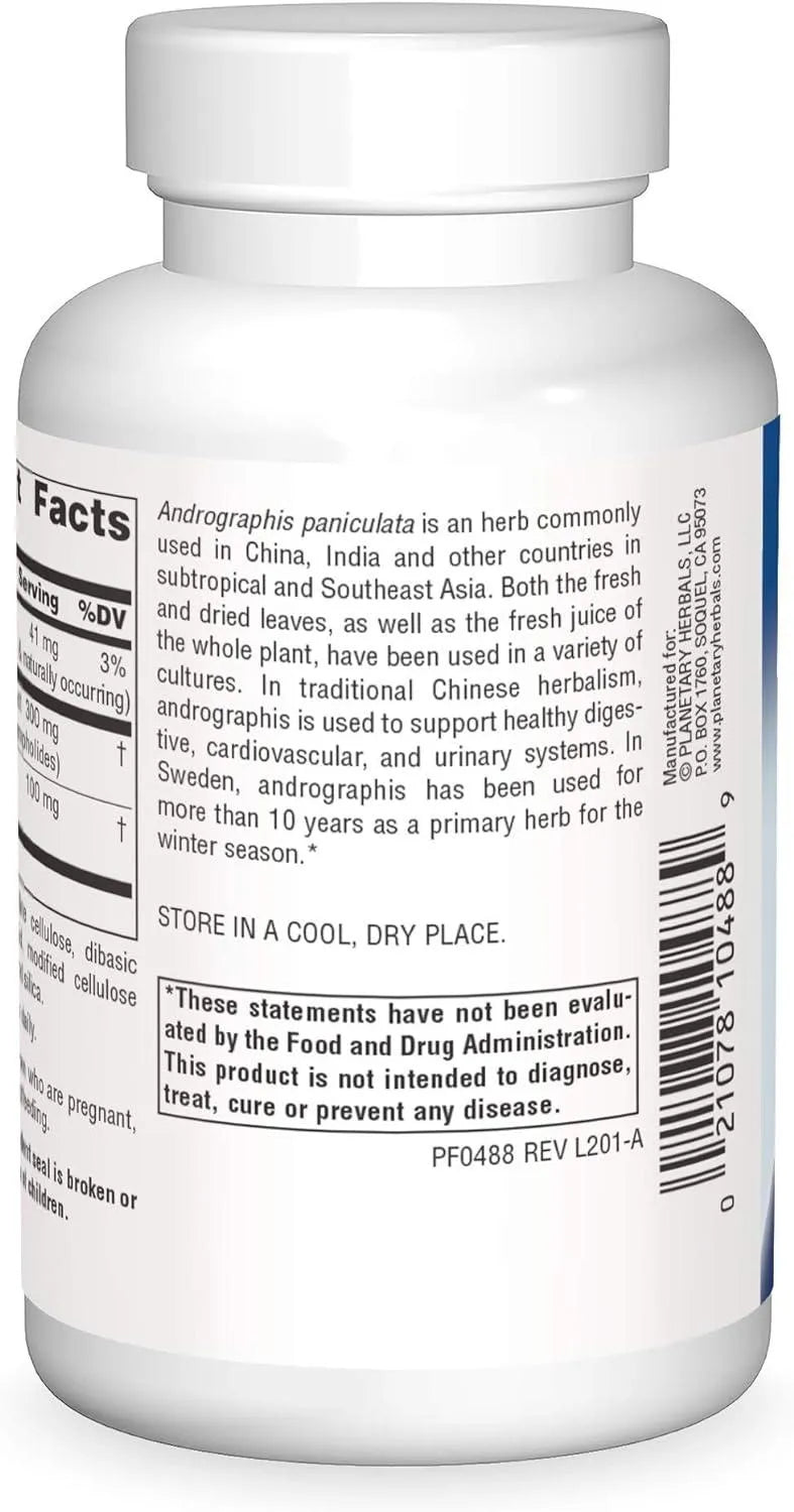 PLANETARY HERBALS - Planetary Herbals Full Spectrum Andrographis 400Mg. 120 Tabletas - The Red Vitamin MX - Suplementos Alimenticios - {{ shop.shopifyCountryName }}