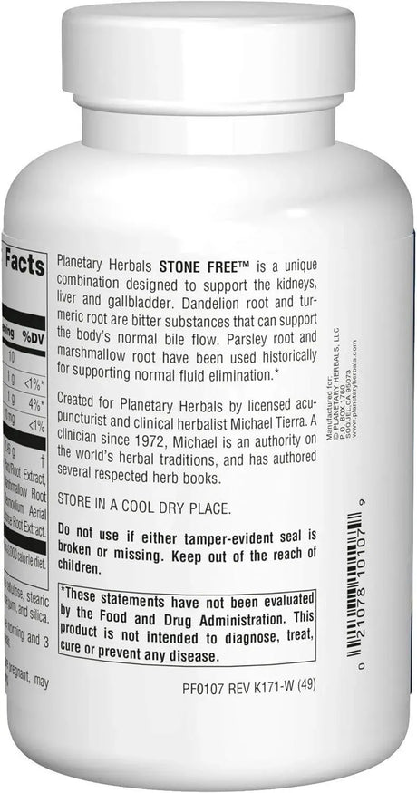 PLANETARY HERBALS - Planetary Herbals Stone Free 820Mg. 120 Tabletas - The Red Vitamin MX - Suplementos Alimenticios - {{ shop.shopifyCountryName }}