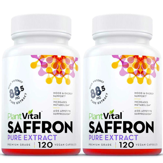 PLANT VITAL - Plantvital Saffron 88.5Mg. 120 Capsulas 2 Pack - The Red Vitamin MX - Suplementos Alimenticios - {{ shop.shopifyCountryName }}