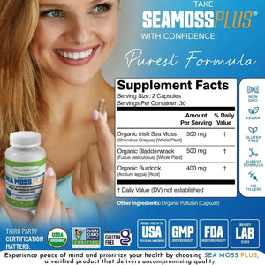 POWER BY NATURE - Power By Naturals Sea Moss Plus 60 Capsulas - The Red Vitamin MX - Suplementos Alimenticios - {{ shop.shopifyCountryName }}