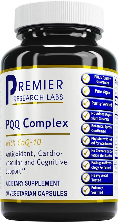 PREMIER RESEARCH LABS - Premier Research Labs PQQ Complex 60 Capsulas - The Red Vitamin MX - Suplementos Alimenticios - {{ shop.shopifyCountryName }}