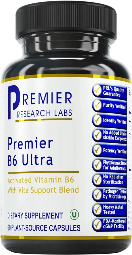 PREMIER RESEARCH LABS - Premier Research Labs Ultra B6 60 Capsulas - The Red Vitamin MX - Suplementos Alimenticios - {{ shop.shopifyCountryName }}