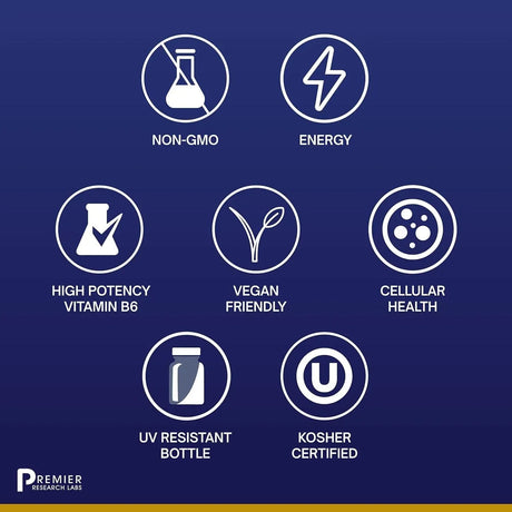 PREMIER RESEARCH LABS - Premier Research Labs Ultra B6 60 Capsulas - The Red Vitamin MX - Suplementos Alimenticios - {{ shop.shopifyCountryName }}
