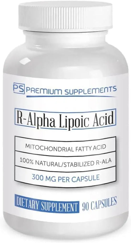 PREMIUM SUPPLEMENTS - Premium-Supplements R-Alpha Lipoic Acid 300Mg. 90 Capsulas - The Red Vitamin MX - Suplementos Alimenticios - {{ shop.shopifyCountryName }}