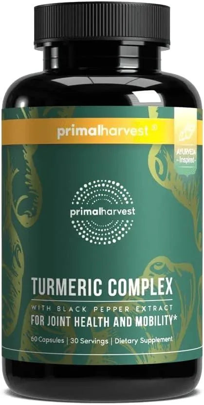 PRIMAL HARVEST - Primal Harvest Turmeric Curcumin with Black Pepper 60 Capsulas - The Red Vitamin MX - Suplementos Alimenticios - {{ shop.shopifyCountryName }}