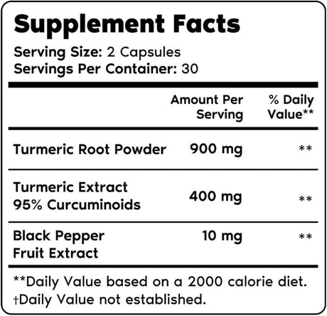 PRIMAL HARVEST - Primal Harvest Turmeric Curcumin with Black Pepper 60 Capsulas - The Red Vitamin MX - Suplementos Alimenticios - {{ shop.shopifyCountryName }}