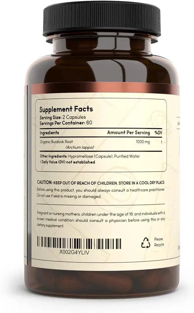 PRIMAL HEALTH FOODS - Primal Health Foods Organic Burdock Root 1000Mg. 120 Capsulas - The Red Vitamin MX - Suplementos Alimenticios - {{ shop.shopifyCountryName }}