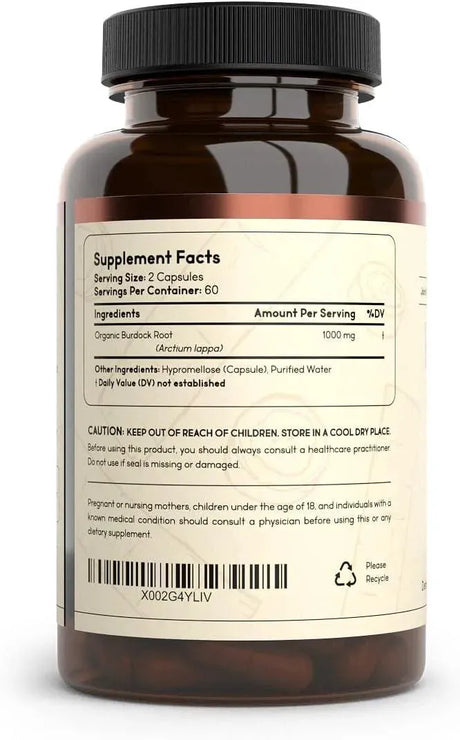 PRIMAL HEALTH FOODS - Primal Health Foods Organic Burdock Root 1000Mg. 120 Capsulas - The Red Vitamin MX - Suplementos Alimenticios - {{ shop.shopifyCountryName }}