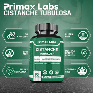 PRIMAX LABS - Primax Labs Cistanche Tubulosa 500Mg. 90 Capsulas - The Red Vitamin MX - Suplementos Alimenticios - {{ shop.shopifyCountryName }}