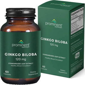 PRIMINENT NUTRITION - Prominent Nutrition Ginkgo Biloba 120Mg. 60 Capsulas - The Red Vitamin MX - Suplementos Alimenticios - {{ shop.shopifyCountryName }}