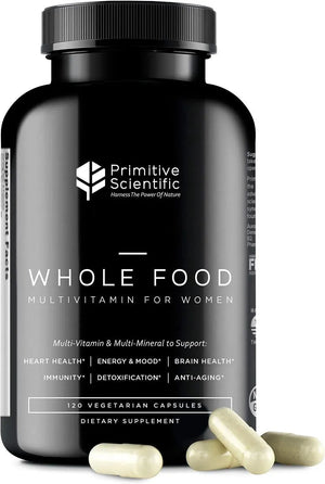 PRIMITIVE SCIENTIFIC - Primitive Scientific Whole Food Multivitamin for Women 120 Capsulas - The Red Vitamin MX - Suplementos Alimenticios - {{ shop.shopifyCountryName }}