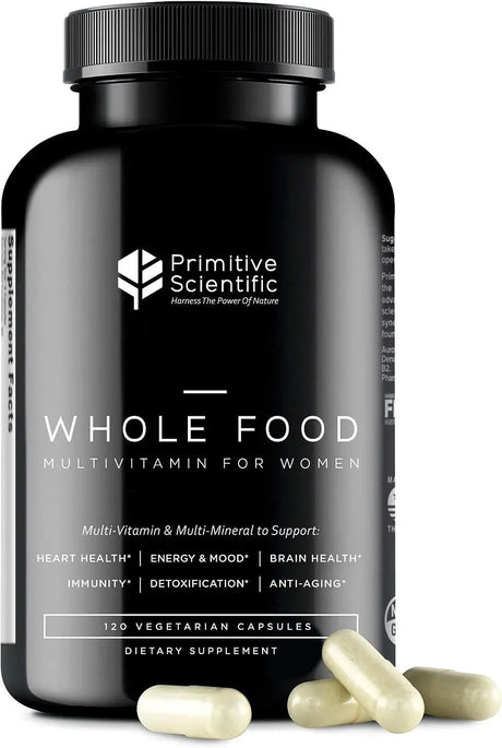 PRIMITIVE SCIENTIFIC - Primitive Scientific Whole Food Multivitamin for Women 120 Capsulas - The Red Vitamin MX - Suplementos Alimenticios - {{ shop.shopifyCountryName }}