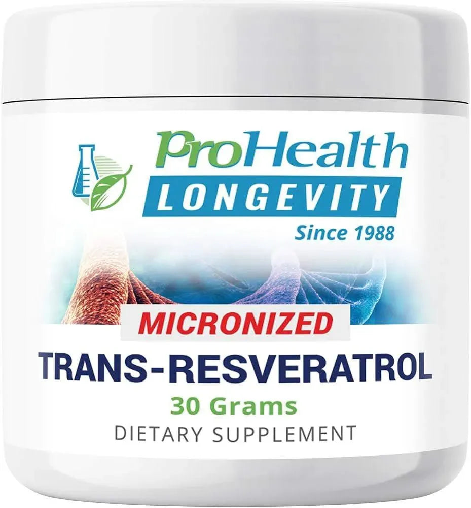 PRO HEALTH LONGEVITY - ProHealth Longevity Micronized Trans Resveratrol Powder - The Red Vitamin MX - Suplementos Alimenticios - {{ shop.shopifyCountryName }}