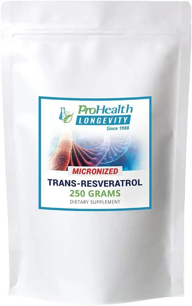 PRO HEALTH LONGEVITY - ProHealth Longevity Micronized Trans Resveratrol Powder - The Red Vitamin MX - Suplementos Alimenticios - {{ shop.shopifyCountryName }}