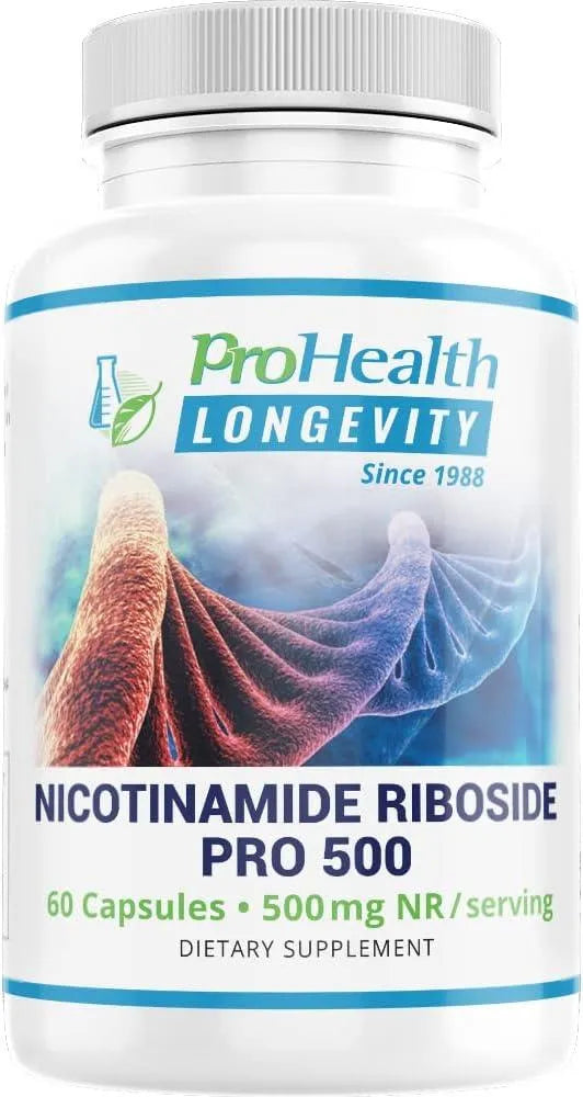 PRO HEALTH LONGEVITY - ProHealth Longevity Nicotinamide Riboside Pro 500 500Mg. 60 Capsulas - The Red Vitamin MX - Suplementos Alimenticios - {{ shop.shopifyCountryName }}