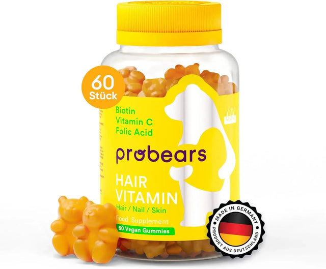 PROBEARS - Probears Biotin (B7) Vegan Hair Growth Gummies 60 Gomitas - The Red Vitamin MX - Suplementos Alimenticios - {{ shop.shopifyCountryName }}