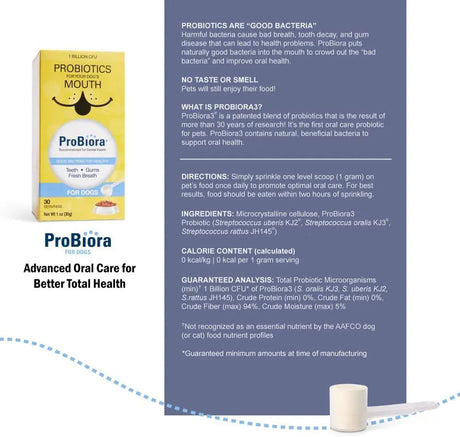 PROBIORA HEALTH - ProBiora Health Dog Probiotic Supplement 30 Servicios 30Gr. - The Red Vitamin MX - Probióticos Para Perros - {{ shop.shopifyCountryName }}