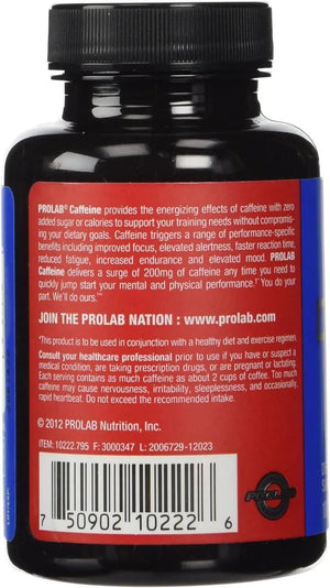 PROLAB - ProLab Caffeine 200Mg. 100 Tabletas 3 Pack - The Red Vitamin MX - Suplementos Alimenticios - {{ shop.shopifyCountryName }}