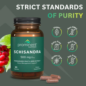 PROMINENT NUTRITION - Prominent Nutrition Schisandra 500Mg. 60 Capsulas - The Red Vitamin MX - Suplementos Alimenticios - {{ shop.shopifyCountryName }}