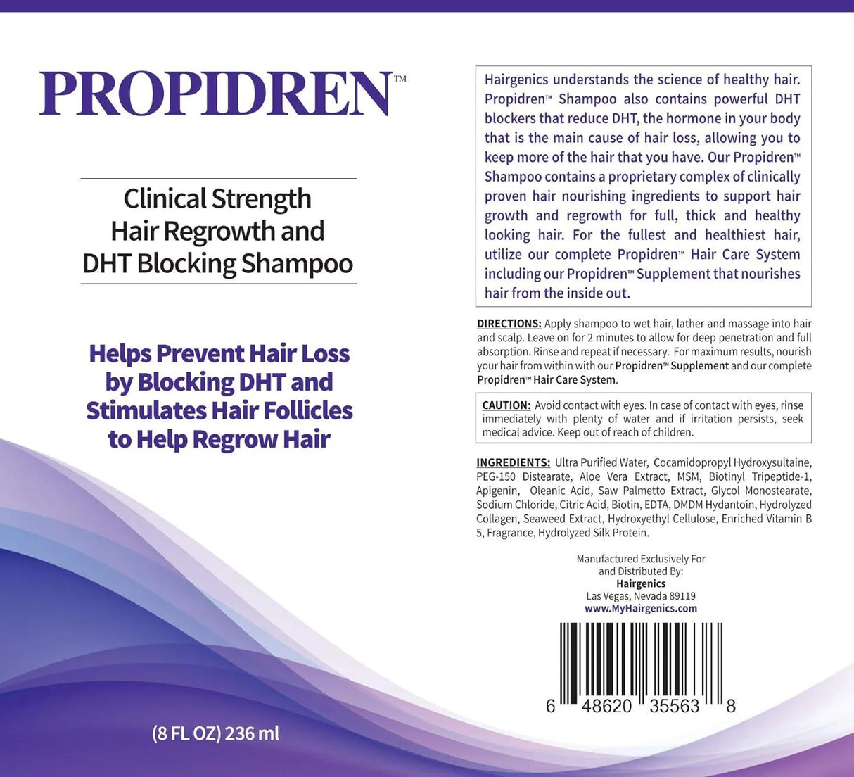 PRONEXA - Pronexa Hairgenics Propidren Hair Growth Shampoo 236Ml. - The Red Vitamin MX - Shampoo Para Cabello - {{ shop.shopifyCountryName }}