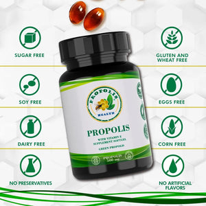 PROPOLIS HEALTH - Propolis Health Propolis Capsules 1000Mg. 100 Capsulas Blandas - The Red Vitamin MX - Suplementos Alimenticios - {{ shop.shopifyCountryName }}