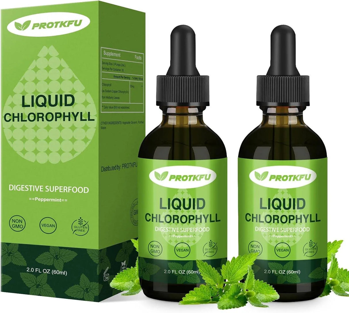 PROTKFU - ProTKFU Chlorophyll Liquid Drops 60Ml. 2 Pack - The Red Vitamin MX - Suplementos Alimenticios - {{ shop.shopifyCountryName }}