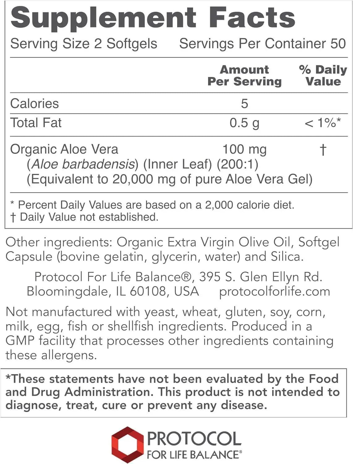 PROTOCOL FOR LIFE BALANCE - Protocol Aloe Vera Gels 100 Capsulas Blandas - The Red Vitamin MX - Suplementos Alimenticios - {{ shop.shopifyCountryName }}