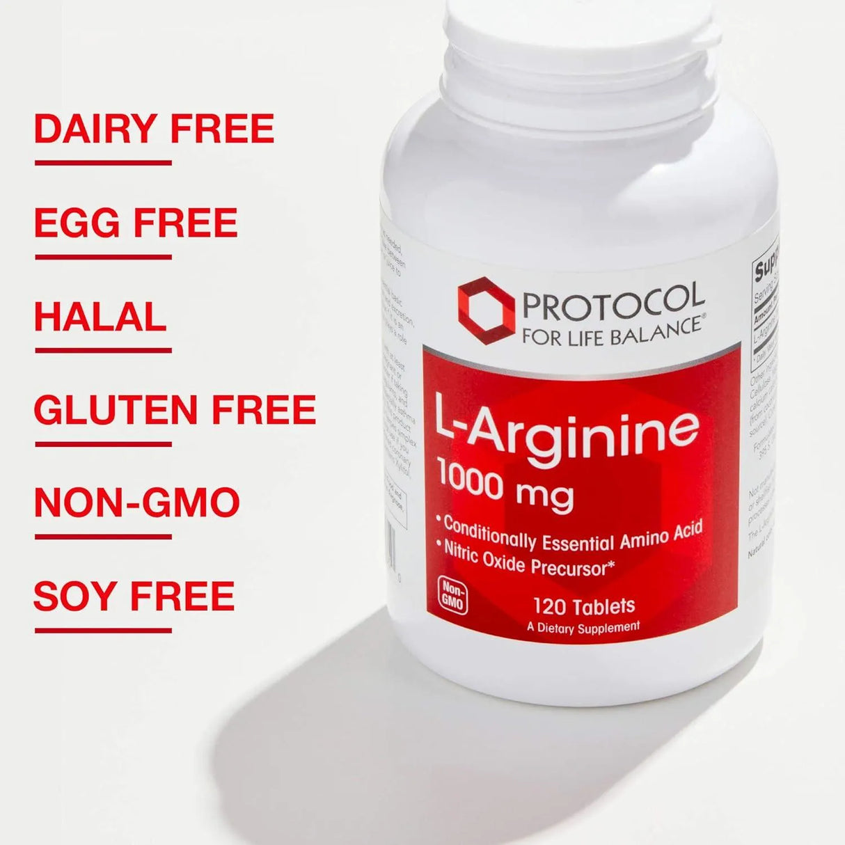 PROTOCOL FOR LIFE BALANCE - Protocol L-Arginine 1000Mg. 120 Capsulas - The Red Vitamin MX - Suplementos Alimenticios - {{ shop.shopifyCountryName }}