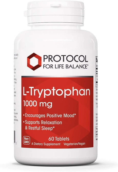 PROTOCOL FOR LIFE BALANCE - Protocol L-Tryptophan 1,000Mg. 60 Tabletas - The Red Vitamin MX - Suplementos Alimenticios - {{ shop.shopifyCountryName }}