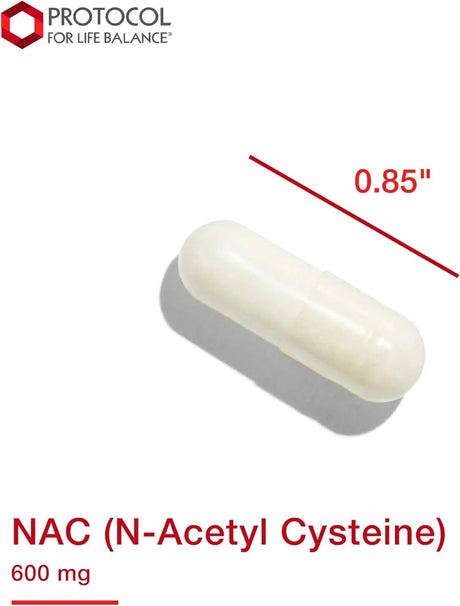PROTOCOL FOR LIFE BALANCE - Protocol NAC 600Mg. 100 Capsulas - The Red Vitamin MX - Suplementos Alimenticios - {{ shop.shopifyCountryName }}