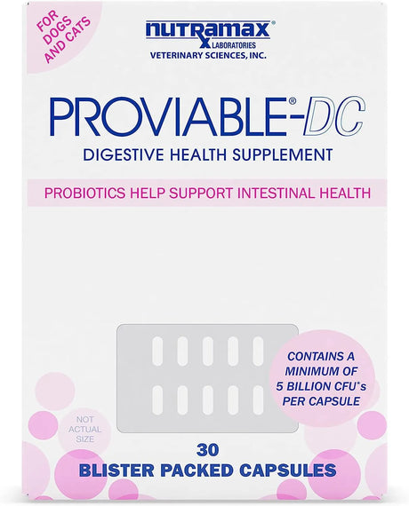 PROVIABLE - Proviable Digestive Health Supplement Multi-Strain Probiotics and Prebiotics for Cats and Dogs 30 Capsulas - The Red Vitamin MX - Probióticos Para Perros - {{ shop.shopifyCountryName }}