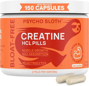 PSYCHO SLOTH - Psycho Sloth Creatine HCL Pills 150 Capsulas - The Red Vitamin MX - Suplementos Alimenticios - {{ shop.shopifyCountryName }}