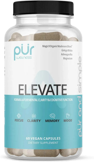 PUR WELLNESS - PUR Wellness Elevate Nootropic Brain Supplement 60 Capsulas - The Red Vitamin MX - Suplementos Alimenticios - {{ shop.shopifyCountryName }}