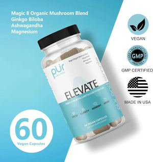 PUR WELLNESS - PUR Wellness Elevate Nootropic Brain Supplement 60 Capsulas - The Red Vitamin MX - Suplementos Alimenticios - {{ shop.shopifyCountryName }}