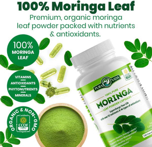 PURA VIDA - PURA VIDA Moringa 500Mg. 120 Capsulas - The Red Vitamin MX - Suplementos Alimenticios - {{ shop.shopifyCountryName }}