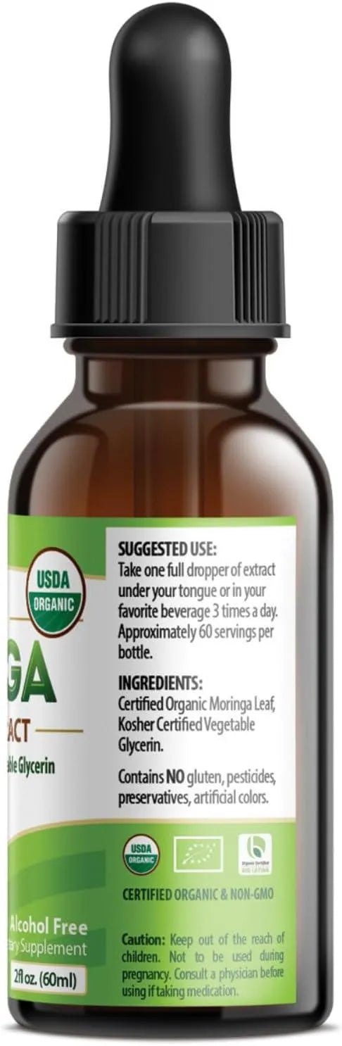 PURA VIDA - PURA VIDA Moringa Leaf Extract Drops 60Ml. - The Red Vitamin MX - Suplementos Alimenticios - {{ shop.shopifyCountryName }}