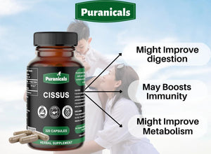 PURANICALS - Puranicals Cissus Premium 700Mg. 320 Capsulas - The Red Vitamin MX - Suplementos Alimenticios - {{ shop.shopifyCountryName }}