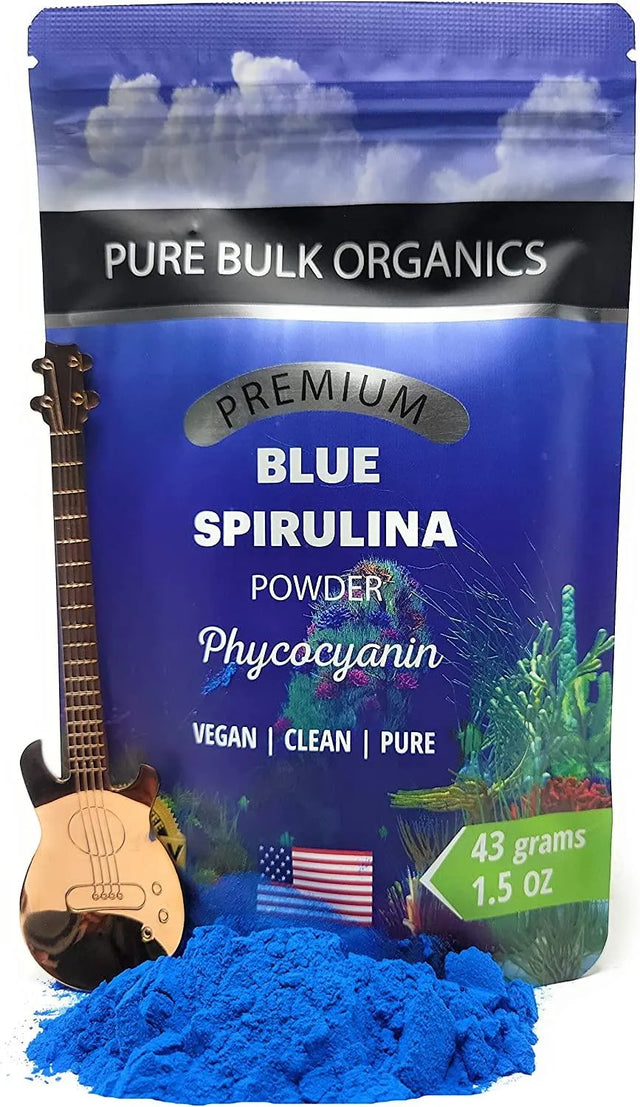 PURE BULK ORGANICS - Pure Bulk Organics Blue Spirulina Powder 43Gr. - The Red Vitamin MX - Suplementos Alimenticios - {{ shop.shopifyCountryName }}