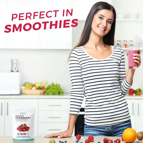 PURE CO - Pure Co Organic Cranberry Concentrate Powder 100 Servicios 50Gr. - The Red Vitamin MX - Suplementos Alimenticios - {{ shop.shopifyCountryName }}